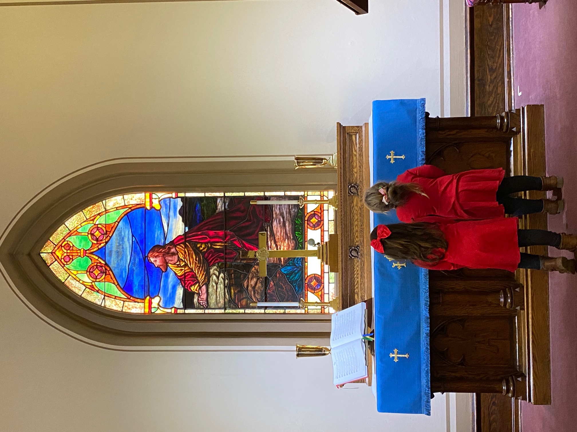 Two Girls on the Altar